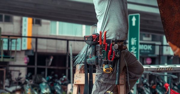Hotel maintenance team working on equipment repairs